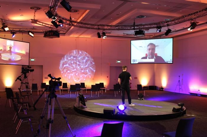 Hybrid meeting setup at Hotel Berlin, Berlin